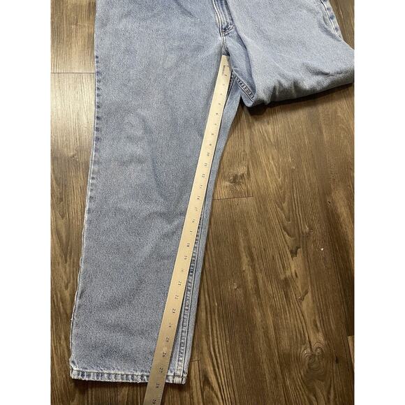 L.L. Bean 42x29 Classic Fit Blue Jeans Heavy Denim‎ Quality Faded Light Wash - Picture 3 of 6